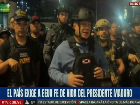 Vpdte. Sec. Cabello llama a la calma del pueblo y la confianza en los organismos de seguridad