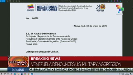 Venezuela's Permanent Mission to the UN denounces US attack against Venezuela