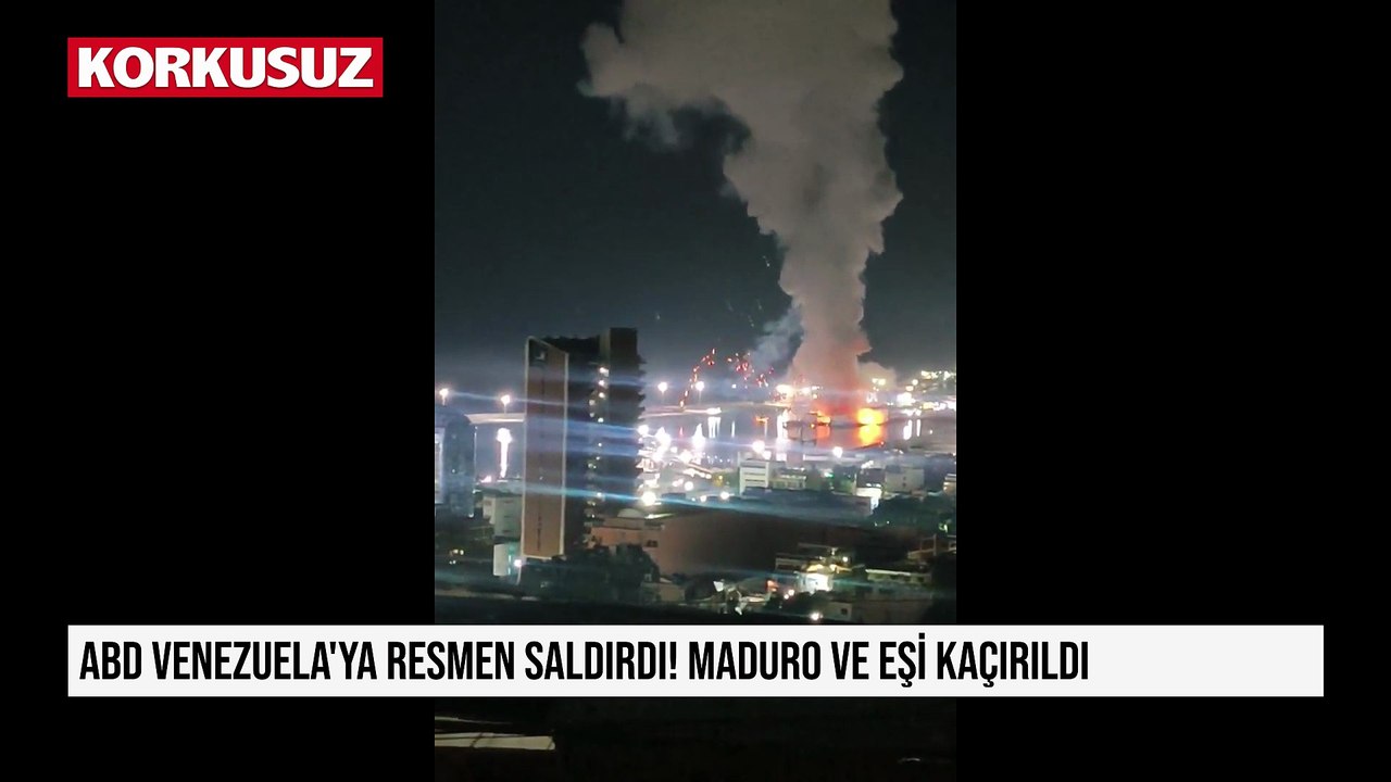 ABD Venezuela'ya resmen saldırdı! Maduro ve eşi kaçırıldı
