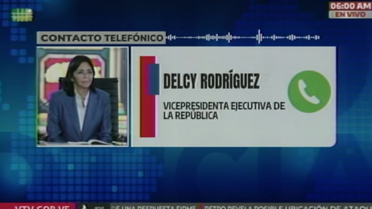 Venezuela denuncia ataque de EEUU a población civil y Delcy Rodríguez exige prueba de vida de Maduro