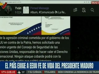 Venezuela solicita reunión urgente del Consejo de Seguridad de la ONU ante ataques de EE. UU.