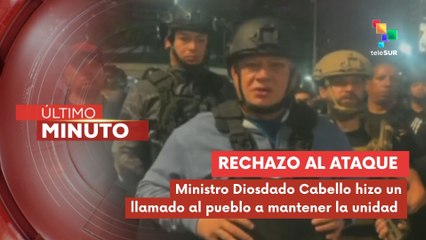 Ministro Diosdado Cabello llama a la calma tras ataques prepetrados por Estados Unidos