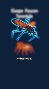 La guêpe au venin le plus douloureux ! #guepe #tarentule #insecte #animaux #nature