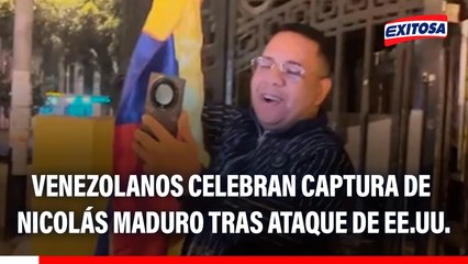 Venezolanos celebran captura de Nicolás Maduro tras ataque de Estados Unidos: "Un nuevo comienzo viene pronto"
