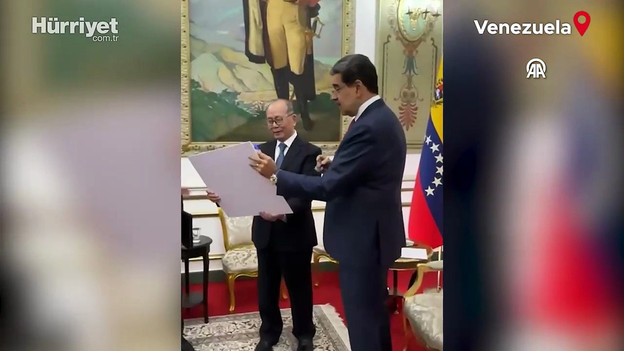 Venezuela Devlet Başkanı Maduro, son görüşmesini Çin heyeti ile yaptı