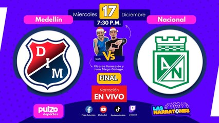 EN VIVO: Medellín vs. Nacional – Final Copa BetPlay | Pulzo Deportes