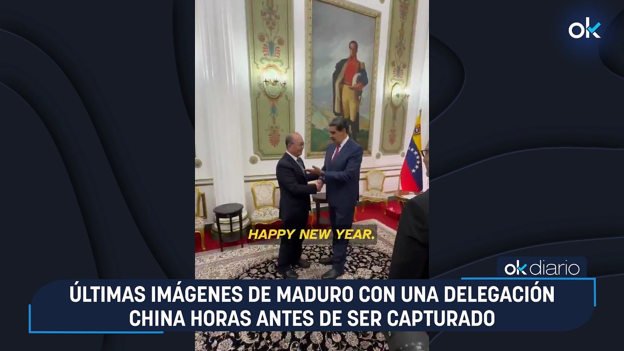 Últimas imágenes de Maduro con una delegación china horas antes de ser capturado
