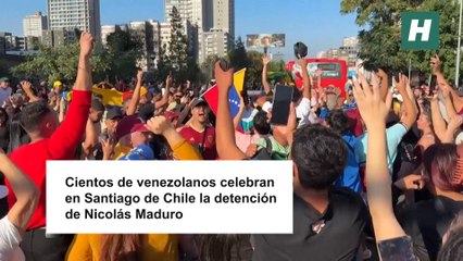 "Es el día de la libertad": Venezolanos salen a las calles de Santiago de Chile