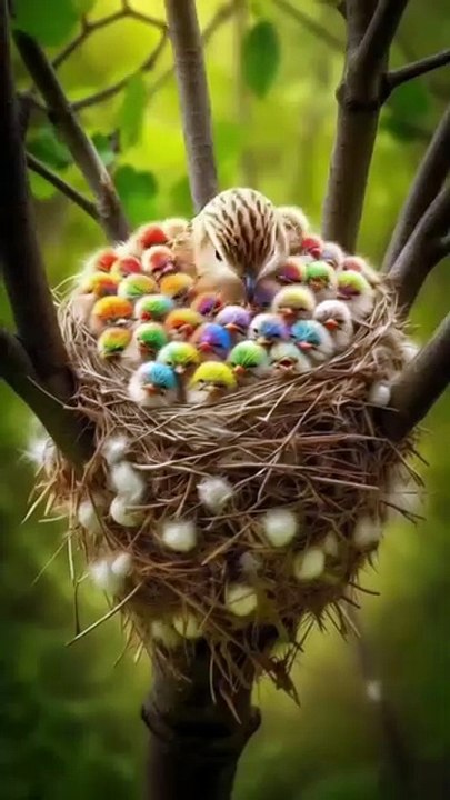 Betes Birds - Motherhood Magnified_ A Nest of Endless Love _nature _ai _oiseau _Parrot _shorts _pets _birds