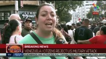Citizens rejects US military attack against Venezuela from the streets