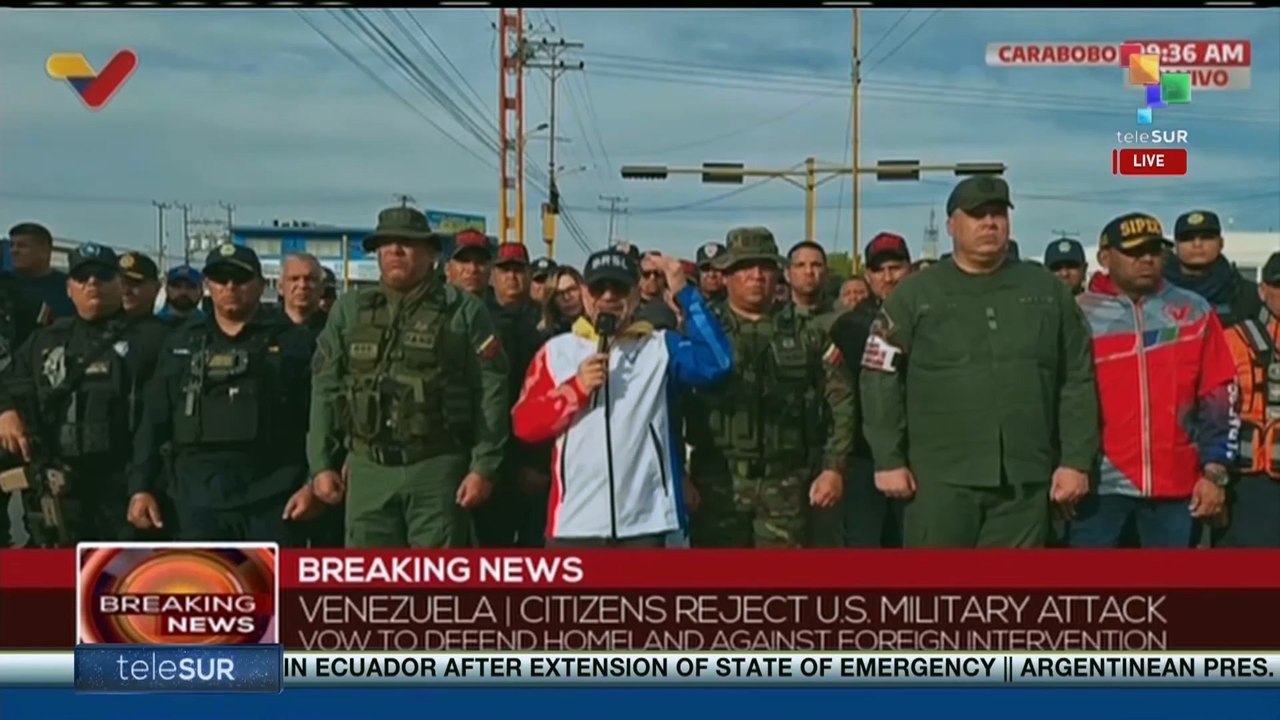 People of Carabobo mobilized in defense of Venezuela