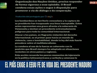 Pdte. Lula da Silva: La comunidad internacional debe responder con firmeza a este episodio