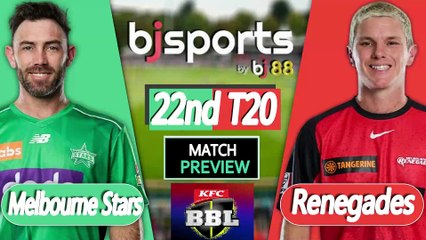 BBL 2025-26 | Melbourne Renegades vs Melbourne Stars 22nd T20 Match Preview |