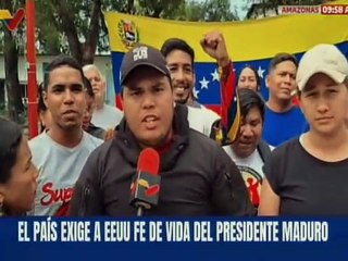 Amazonas | Jóvenes revolucionarios llenan las calles para exigir regreso del pdte. Nicolás Maduro