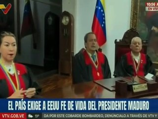 TSJ rechaza agresión contra Venezuela y secuestro del pdte. Nicolás Maduro y su esposa Cilia Flores