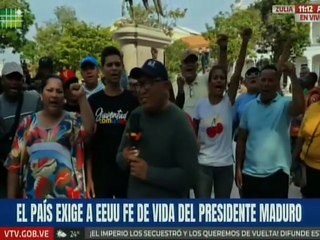 Zulianos salen a las calles en defensa de la patria y exigiendo el regreso del pdte. Nicolás Maduro