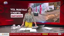 Yol makyajı 1 hafta dayandı