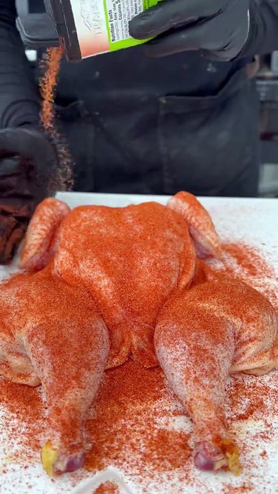 Smoked Sweet Honey Buffalo Chicken #chicken #chickenrecipe #bbqchicken