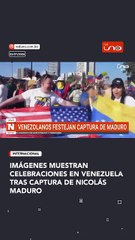 venezolanos celebran captura de Maduro