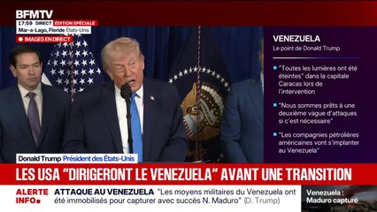 Capture de Nicolás Maduro: "Le Venezuela est libre à nouveau", déclare Donald Trump