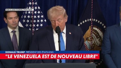 Donald Trump : «Le Venezuela est de nouveau libre»