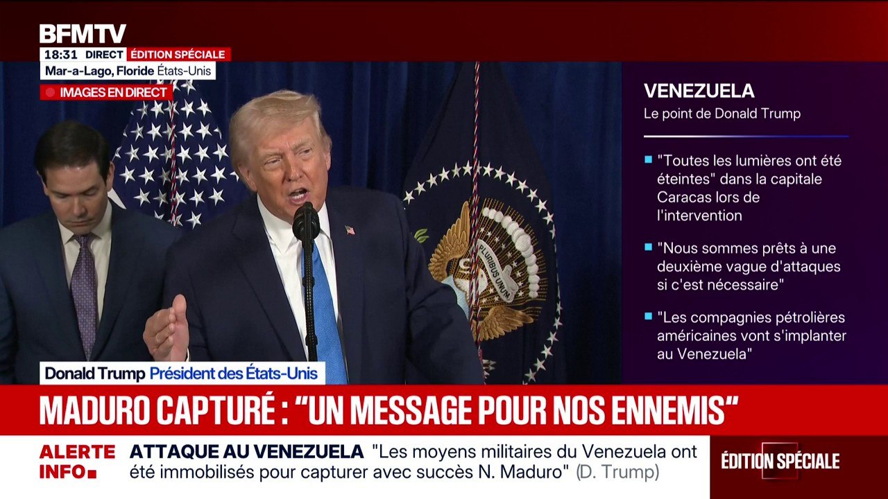 Donald Trump estime que la lauréate du prix Nobel Maria Corina Machado n'a pas "le soutien ni le respect" pour diriger le Venezuela