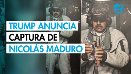 Trump anuncia la captura de Maduro tras bombardeos de EU contra Venezuela