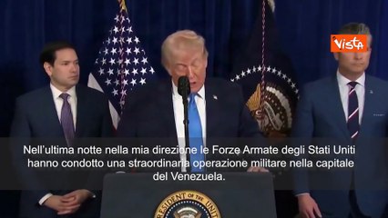 Trump: Attacco al Venezuela spettacolare, mai visto dalla Seconda Guerra Mondiale