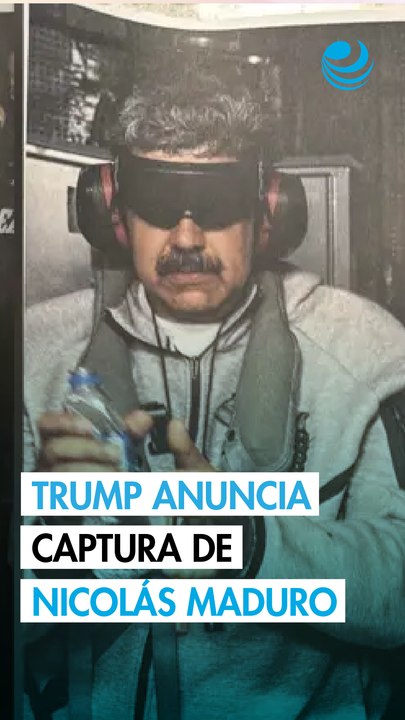 Trump anuncia la captura de Maduro tras bombardeos de EU contra Venezuela