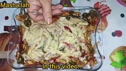 White Sauce Pasta Ghar Par Banane Ka Tarika _ White Sauce Pasta Recipe l Razia Arshad Food Secrets