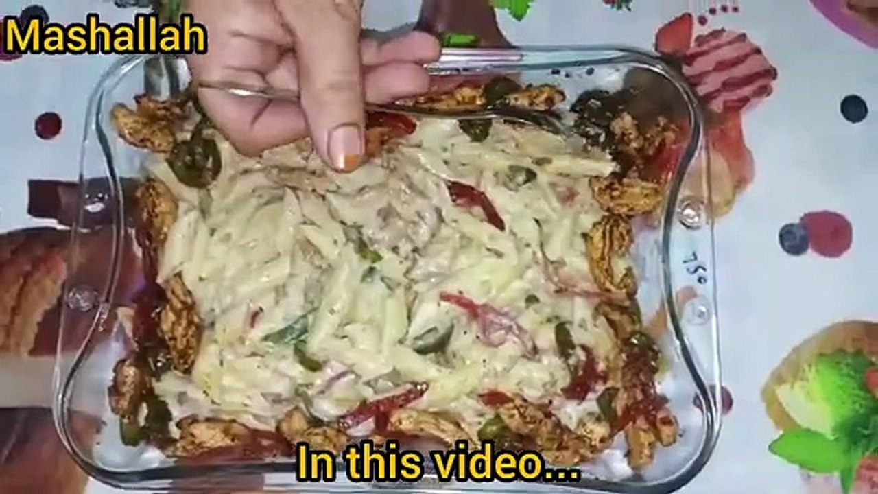 White Sauce Pasta Ghar Par Banane Ka Tarika _ White Sauce Pasta Recipe l Razia Arshad Food Secrets