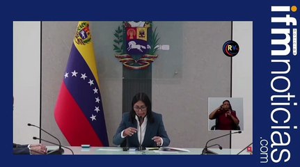 Delcy Rodríguez Vicepresidenta de Venezuela, habla sobre la postura del Gobierno venezolano frente a las acciones de Estados Unidos.