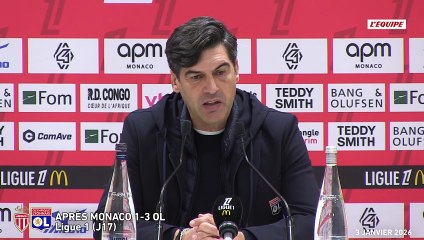 Paulo Fonseca après la victoire de l’OL contre Monaco : « L’équipe a beaucoup progressé défensivement » - Foot - Ligue 1 - OL