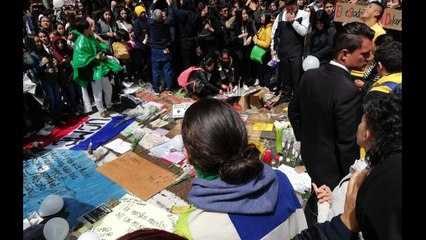Estamos desde la 19 con 4, en el centro de Bogotá, lugar donde sucedieron los hechos en lo que murió