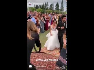 Imágenes del matrimonio de Camilo Echeverry y Evaluna Montaner