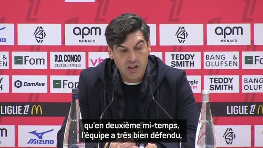 OL : Paulo Fonseca salue la performance défensive contre l'AS Monaco