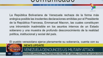 Venezuela rejects insolent statements made by the President of the French Republic, Emmanuel Macron