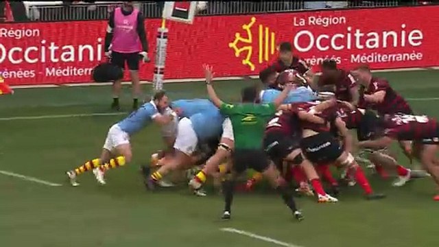 TOP 14 - Essai de Ignacio OVIEDO (USAP) - USA Perpignan - Stade Toulousain