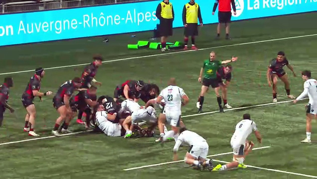 TOP 14 - Essai de Jimi MAXIMIN (SP) - LOU Rugby - Section Paloise