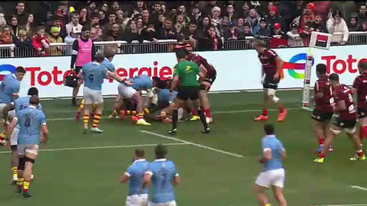 TOP 14 - Essai de Ignacio RUIZ (USAP) - USA Perpignan - Stade Toulousain