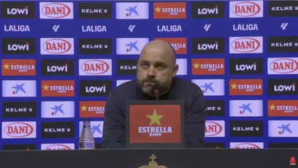 Rueda de prensa Manolo González tras Espanyol vs Barcelona