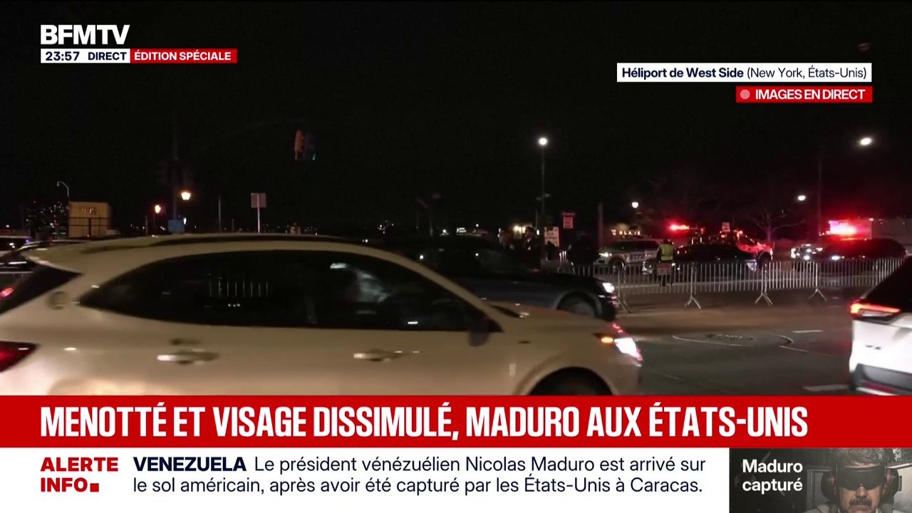 Capture de Nicolas Maduro: le président vénézuélien a été transféré par hélicoptère pour être entendu par la DEA