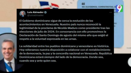 Abinader reafirma que nunca reconoció legitimidad de Maduro| Noticias & Mucho MAS