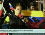 Pueblo organizado se mantiene en vigilia desde la Av. Urdaneta de Caracas por la paz y la soberanía