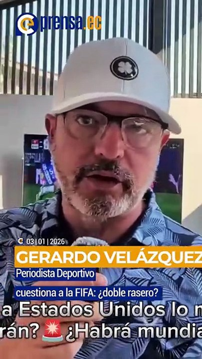 Gerardo Velázquez cuestiona a la FIFA- ¿doble rasero?