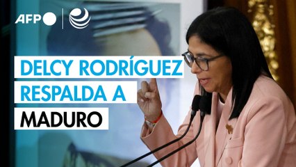 Maduro es el “único presidente de Venezuela”, dice su vicepresidenta Delcy Rodríguez