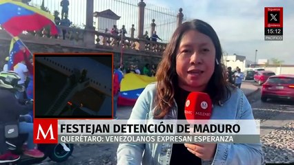 Venezolanos en Querétaro celebran captura de Nicolás Maduro y esperan retorno a su país de origen