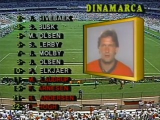 Copa do Mundo 1986 Alemanha OC. x Dinamarca (Grupo E) com Osmar Santos (Globo)
