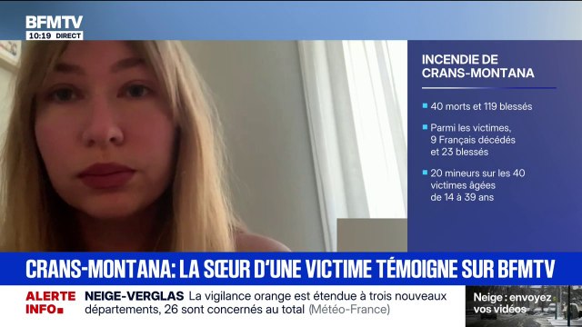 “Elle est toujours dans un coma artificiel”: Jade, sœur d’une victime brûlée au troisième degré, témoigne sur BFMTV