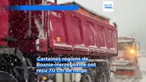 De fortes chutes de neige entraînent d'importantes perturbations dans les Balkans occidentaux